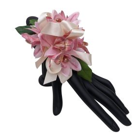 Silk Pink Orchid Corsage
