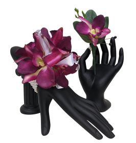 Silk Purple Orchid Prom Flower Combo