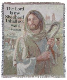 The Lord Is My Shepherd Throw Blanket