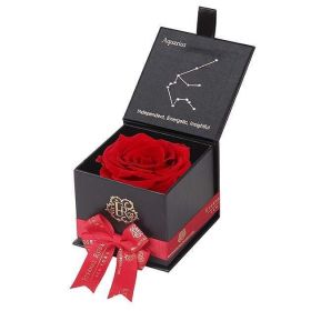 Zodiac Eternal Rose Gift Box- Aquarius 