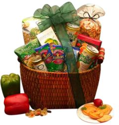 Heart Healthy gift basket of healthy snacks and goodies