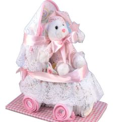 Diaper carriage for baby girl
