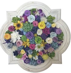 French Shabby Chic Forever Flower Wall Art