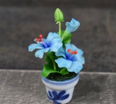 Handmade Mini Hibiscus in Pot
