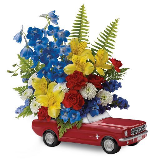 1965 Ford Mustang Flower Bouquet for men Small