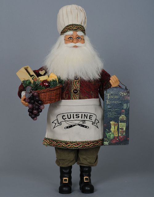 Tuscan Kitchen Tabletop Santa Clause figure