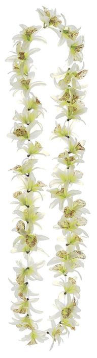 Artificial Dendrobium orchid lei