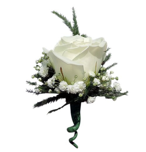 Deluxe rose boutonniere