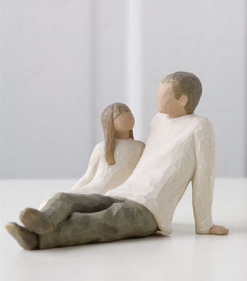 Father and Daughter Willow Tree Figurine