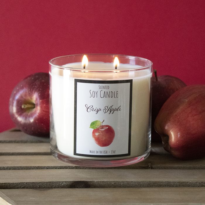 Crisp Apple Scented Soy Candle