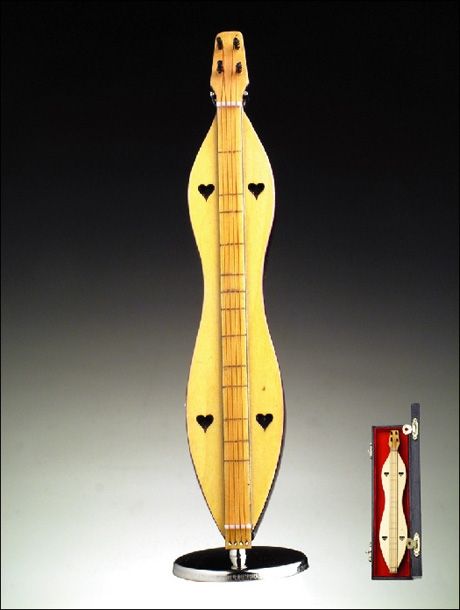 Miniature Collectible Dulcimer with Case