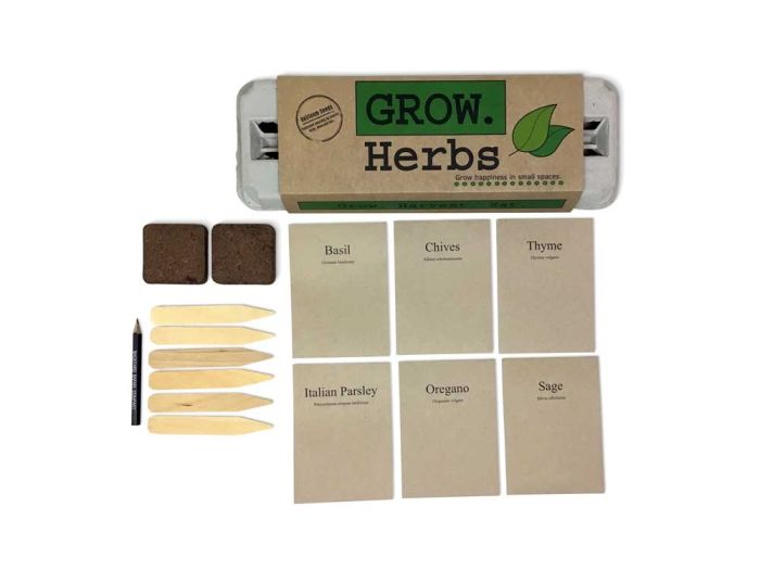 Contents of Herb Growing Kit