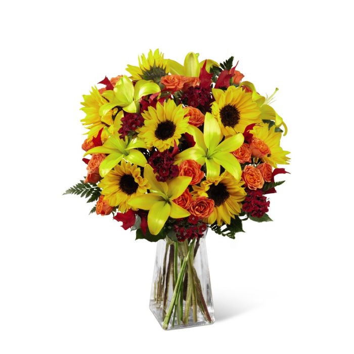 Harvest Heartstrings Bouquet of Fall Flowers Exquisite