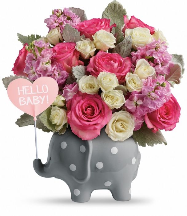 Hello Sweet Baby Girl Bouquet - Premium