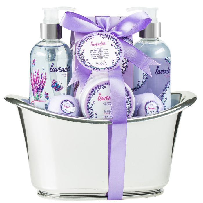 Lavender silver tub spa surprise