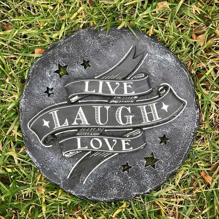 Live Love Laugh Garden Stone