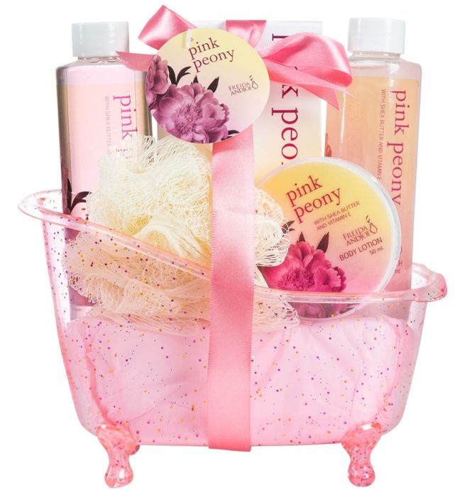 Spa Tub Gift Set- Pink Peony