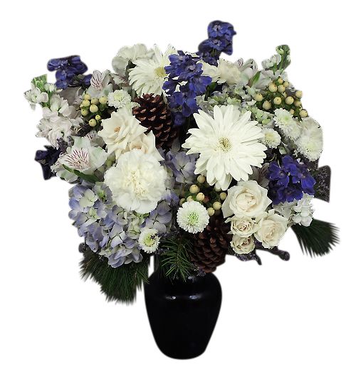 Winter Blooms Vase - Premium
